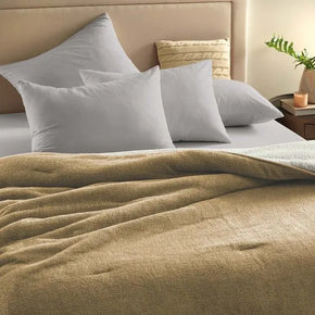 Coperta Chamber in 100% Poliestere a 300 Fili - Beige