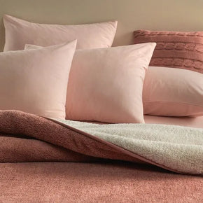 Coperta Chamber in 100% Poliestere a 300 Fili - Rosa Antico