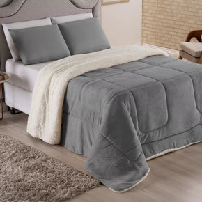 Plaid Napoli in microfibra 180 g/m² - Grigio