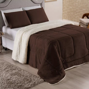 Plaid Napoli in microfibra 180 g/m² - Marrone