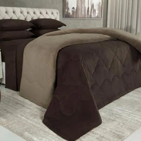 Trapunta in Morbido Plush - Maxy Cioccolato e Mandorla - Life&Color