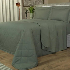 Completo Letto 7 Pezzi in Percalle di Cotone 200 Fili con Copriletto - Vita Confrei - Life&Color